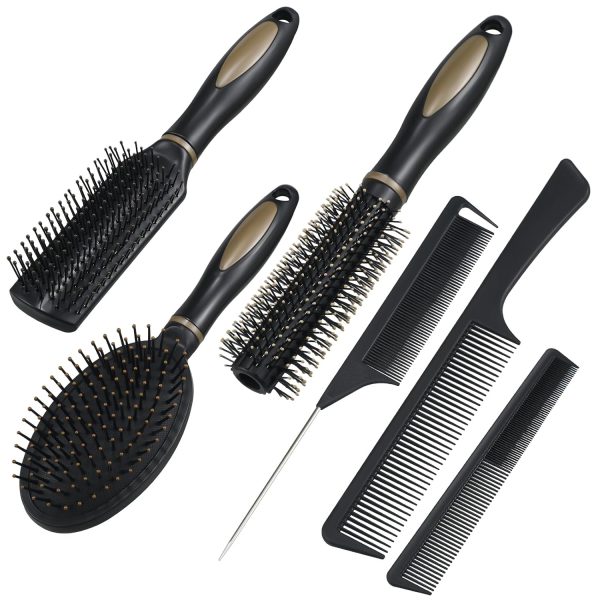 6-Piece Styling Comb Set, for All Hair Types